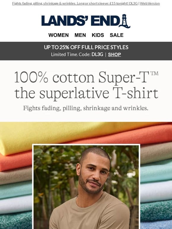 Men’s Super-T: the superlative tee