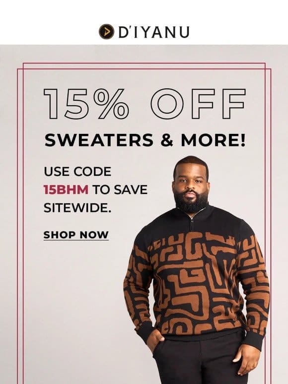 Men’s Sweater Edit | 15% Off Ending Soon!