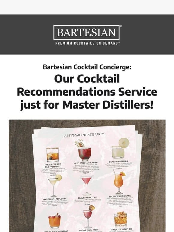 Mixologist Recommended Cocktails for Oscars， Bartesian Madness and More