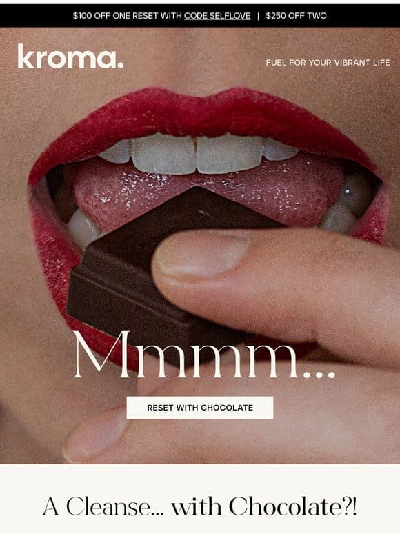 Mmm…chocolate