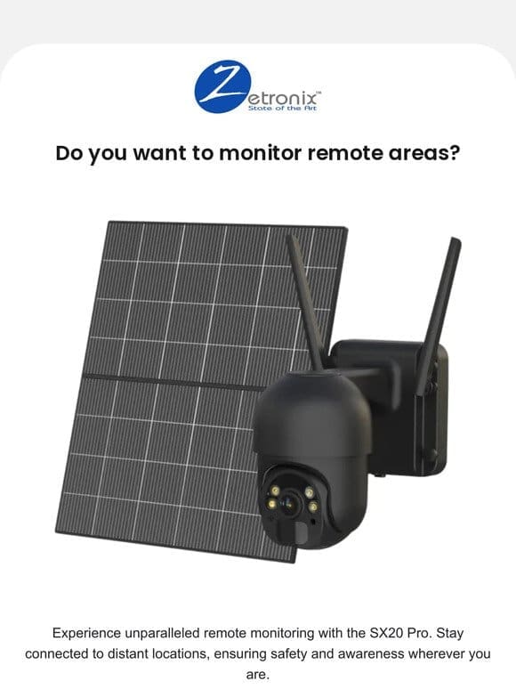 Monitor Anywhere: Meet SX20 Pro Solar Camera!