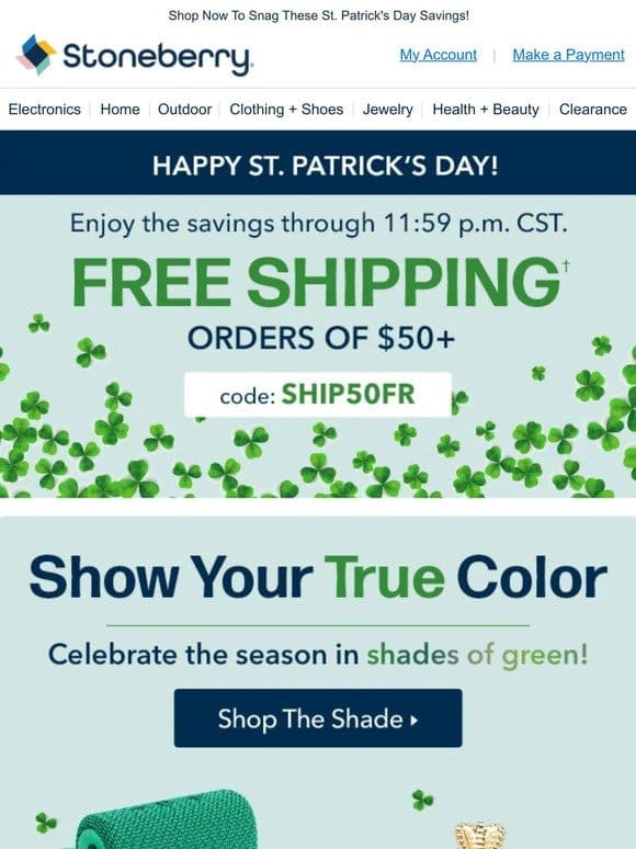 More Free Shipping? Lucky You!
