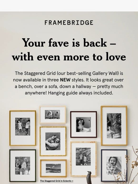 Most popular gallery wall