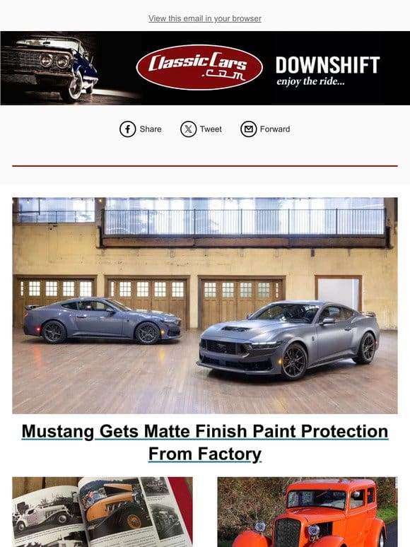 Mustang Gets Matte Finish Paint Protection From Factory