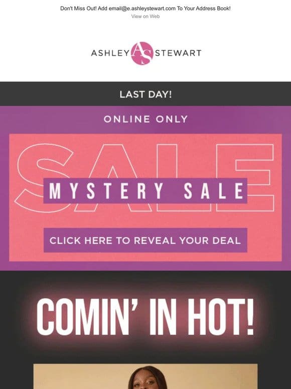 Mystery Sale Alert! LAST DAY to Reveal Your Sitewide Deal!