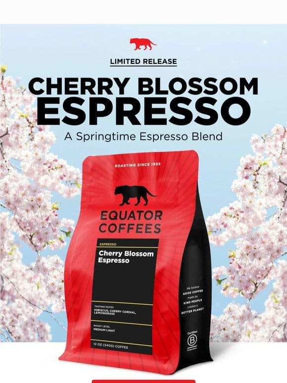 NEW Cherry Blossom Espresso!  ☕