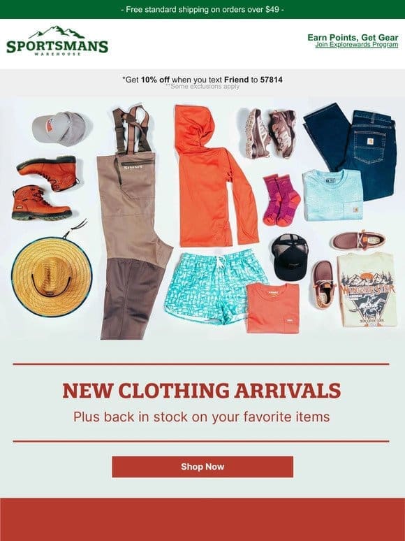 NEW Clothing Arrivals