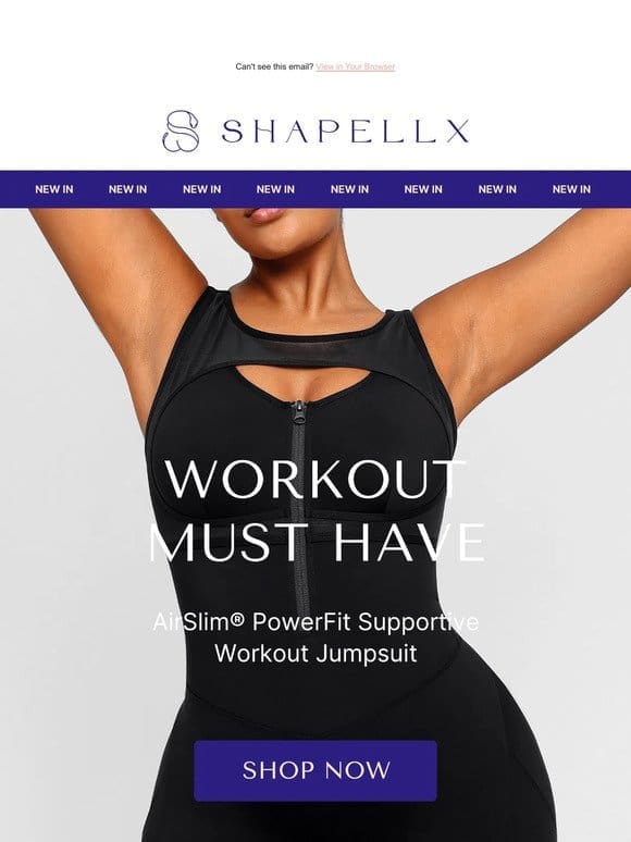 NEW IN ALERT: WORKOUT MUST HAVE