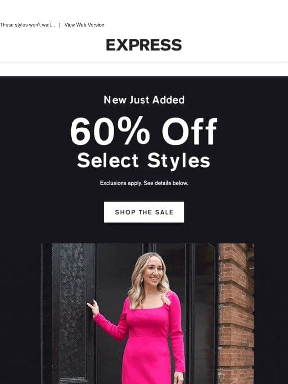 NEW JUST ADDED   60% OFF