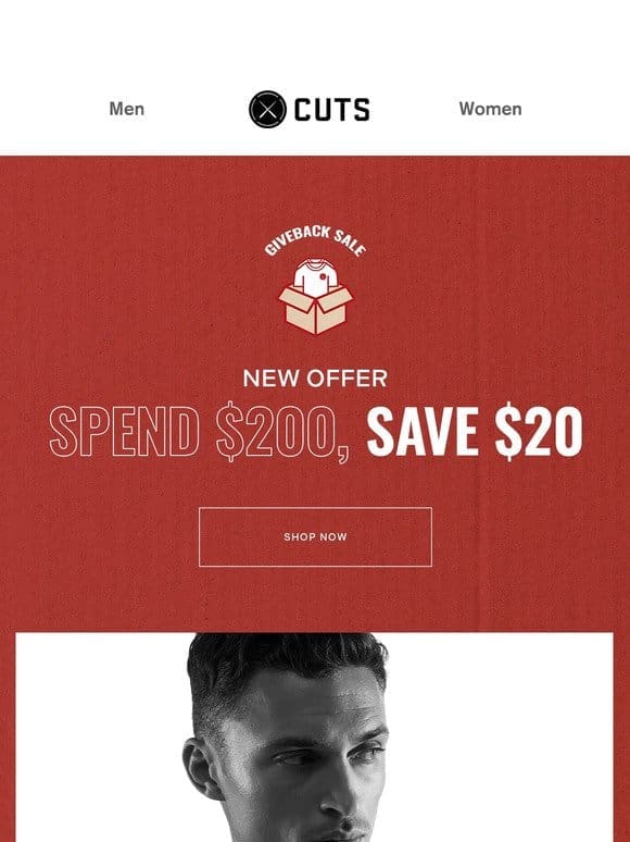 NEW OFFER: Spend $200， Save $20