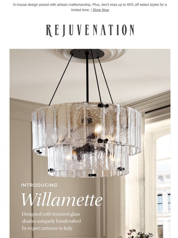 NEW: Spotlight on our Willamette Chandelier