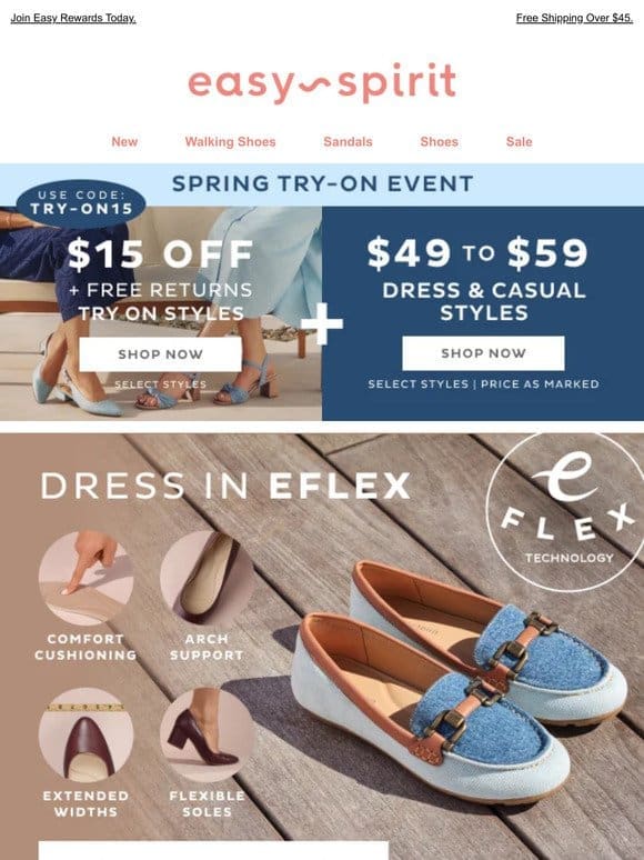 NEW eFlex Styles for Spring