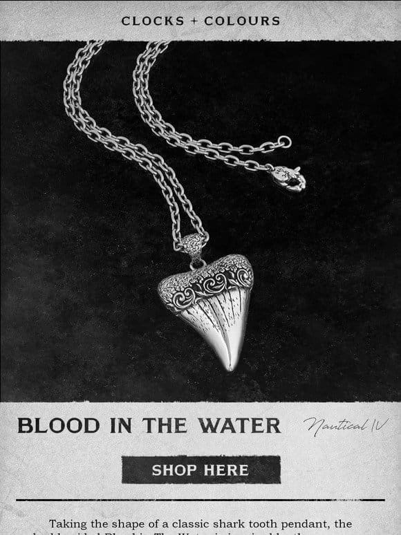 NOW AVAILABLE: Blood In The Water