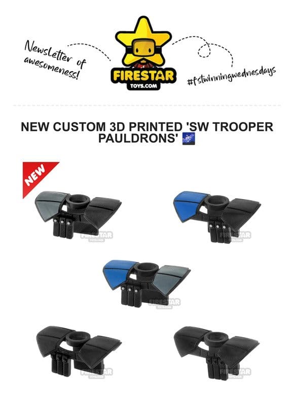 New 3D Printed SW Trooper Pauldron upgrades are here!  ️