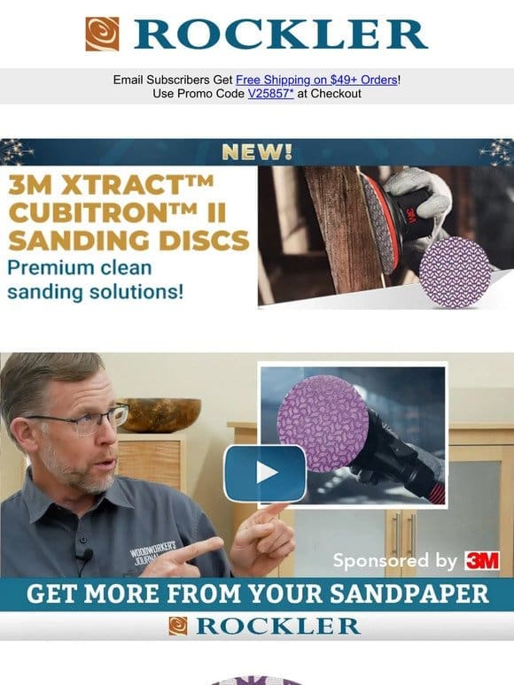 New! 3M Xtract Cubitron II — Premium Clean Sanding Solutions!