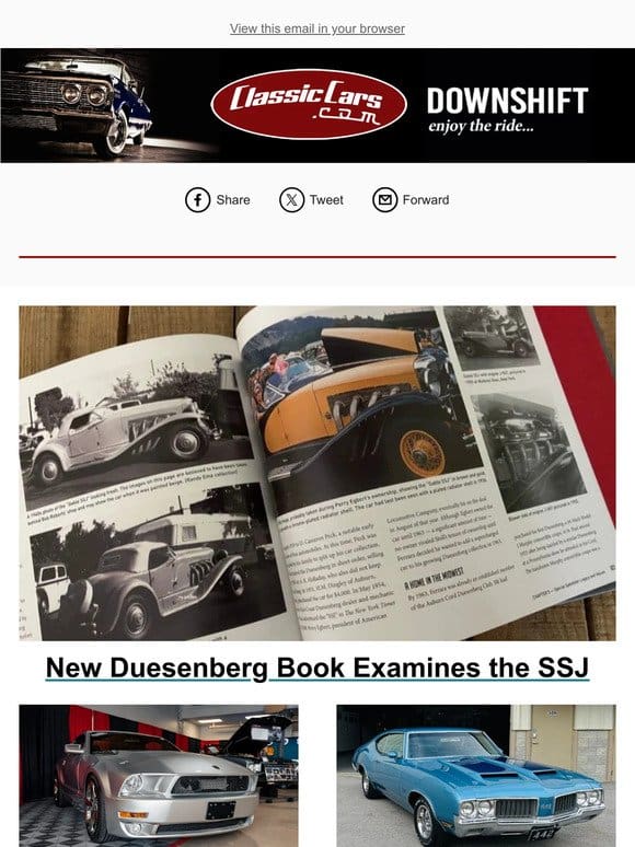 New Duesenberg Book Examines the SSJ