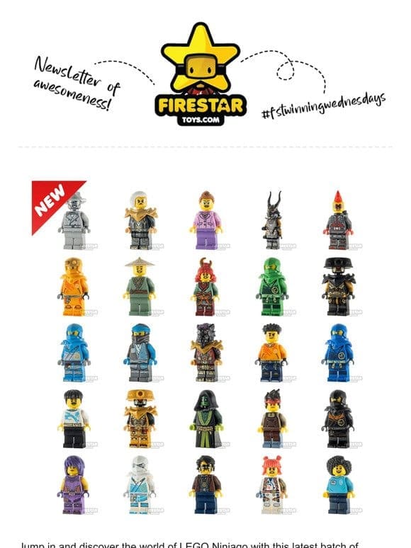 New Product Monday! Collect Hard to Find Ninjago Minifigures!