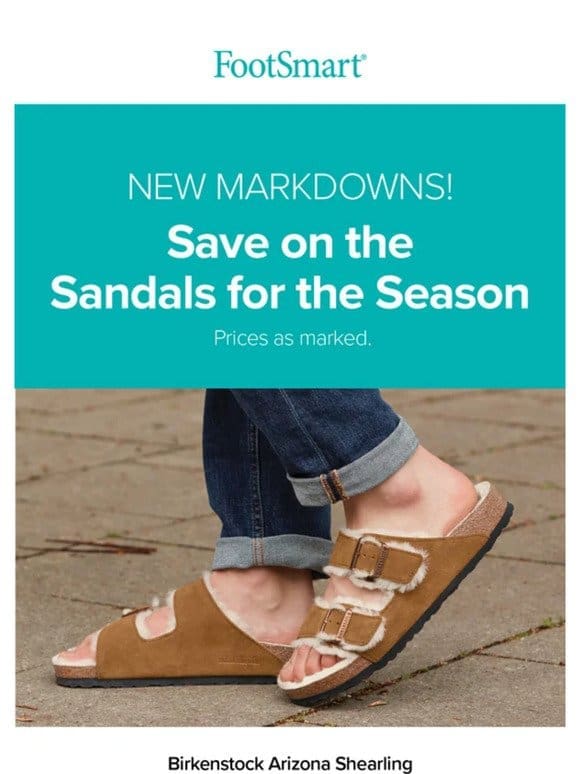 New Sandal Markdowns!