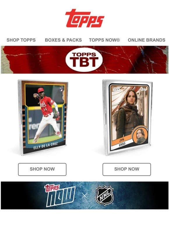 New TBT & Topps NOW® drops!