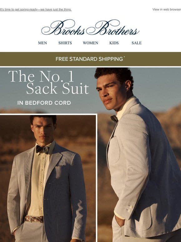 New fabrication alert: The No. 1 Sack Suit