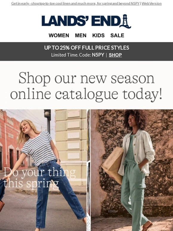 New season online catalogue out now!