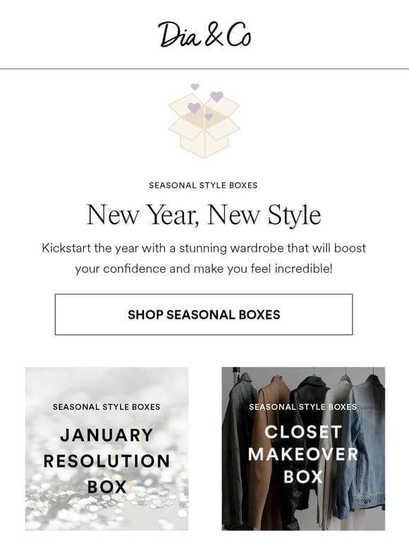 Newness Alert   January Seasonal Style Boxes