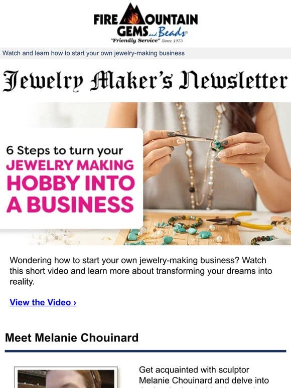 Newsletter for Jewelry Makers: 6 Steps to Turn Your Jewelry-Making Hobby into a Business