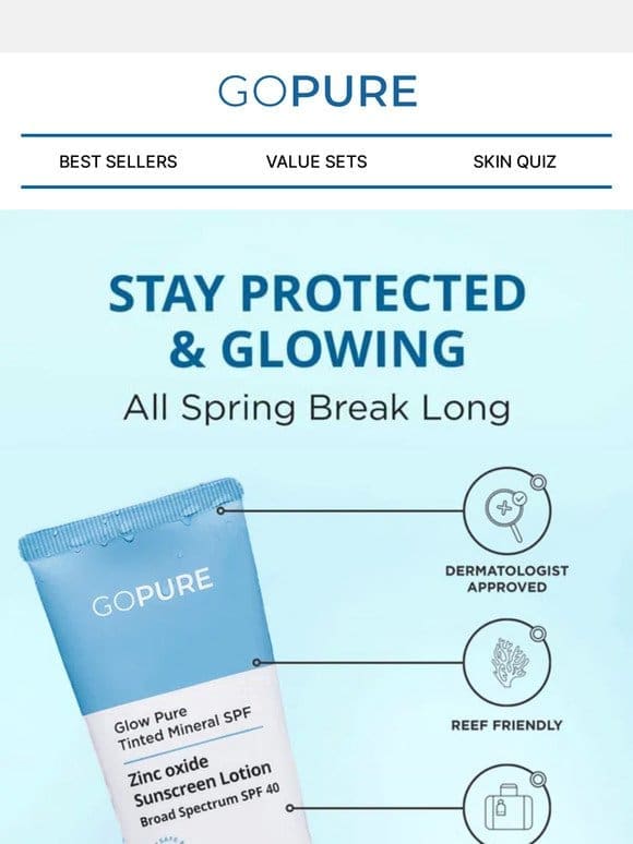 No (spring) breaks from skincare