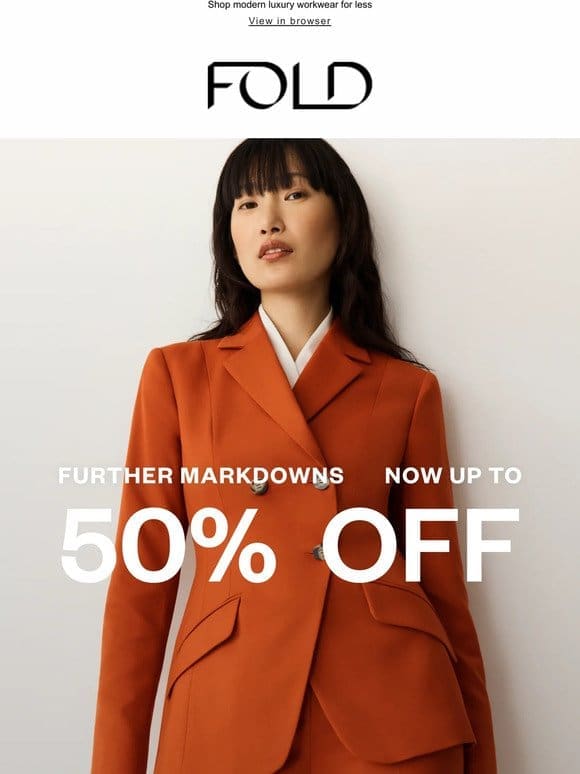 Now up to 50% off | Sale just got better