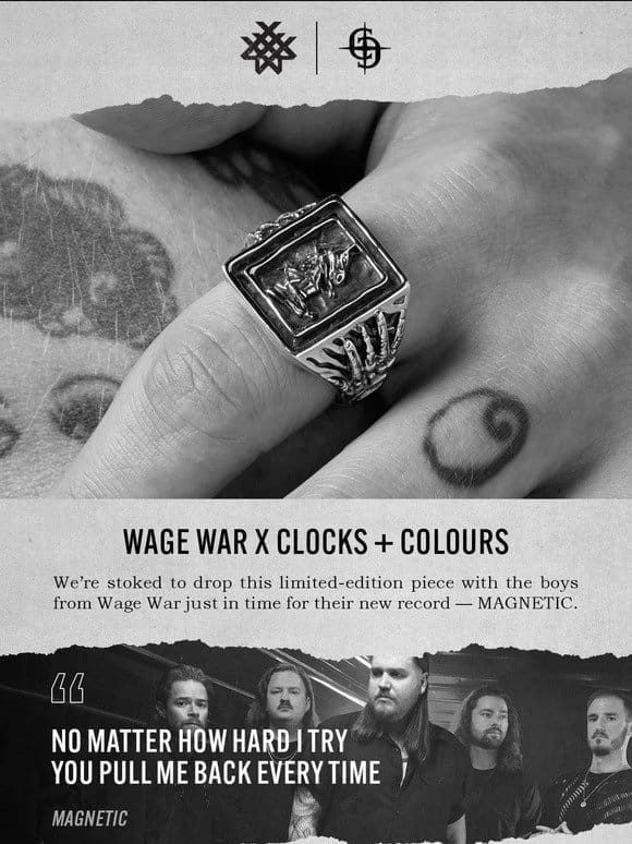 OUT NOW! Wage War x Clocks + Colours.