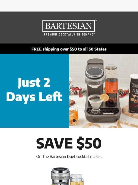 Our $50 Cocktail Maker Deal Ends Sunday