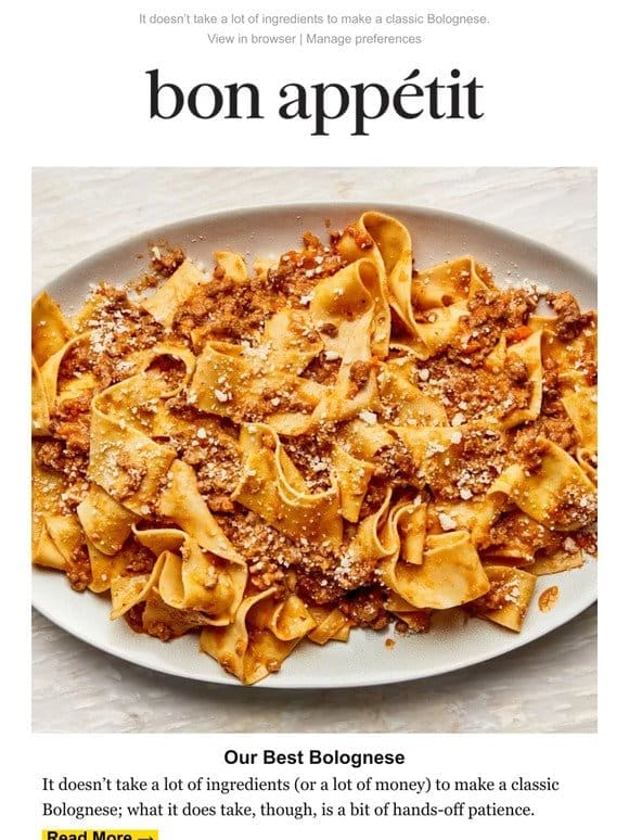 Our Best Bolognese Recipe