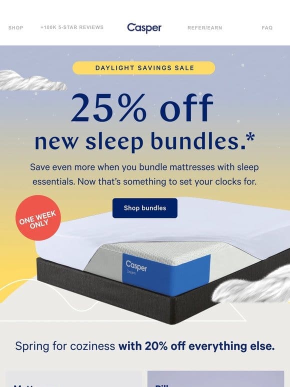 Our Daylight Savings Sale is here! ⏰