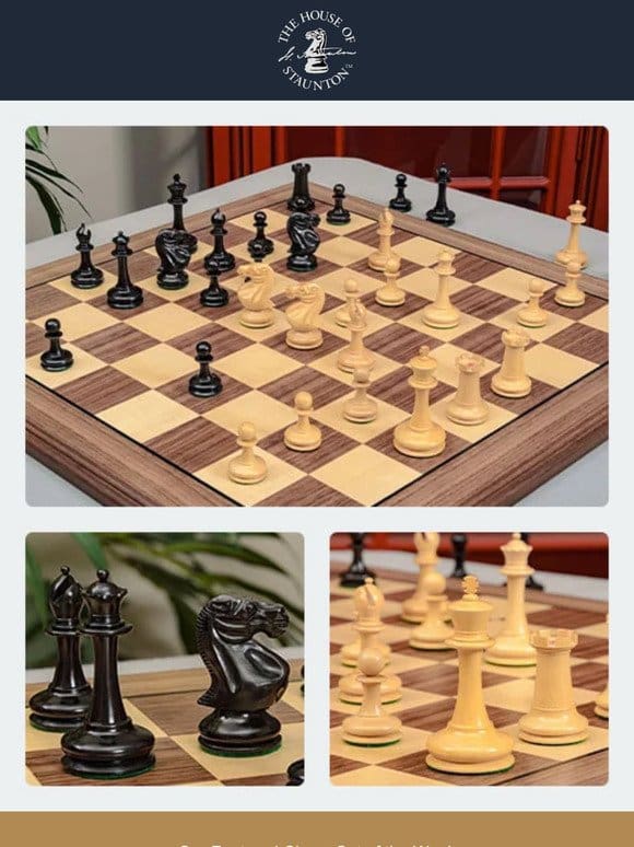 Our Featured Chess Set of the Week – The Vanguard Series Chess Pieces – 3.25″ King