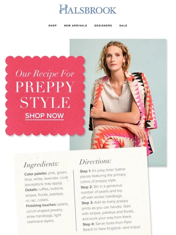Our Recipe For Preppy Style