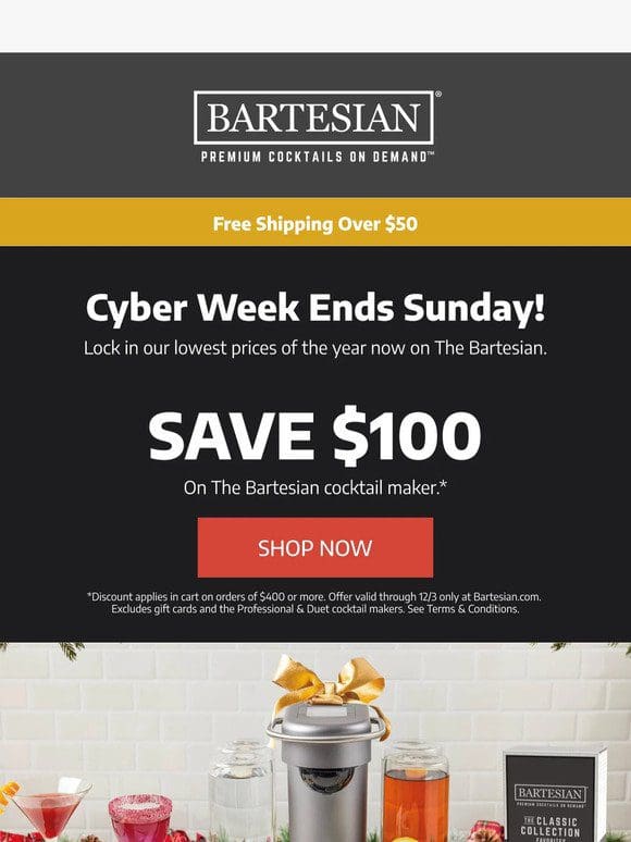 Our SAVE $100 Deal Ends Sunday