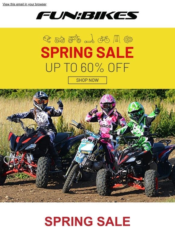 Our Spring Sale Has Started!