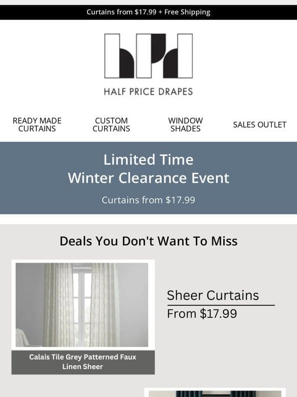 Our Top Picks: Winter Clearance