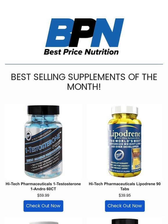 Our Top Selling Supplements of the Month!