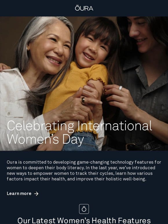 Oura’s Latest Women’s Health Innovations
