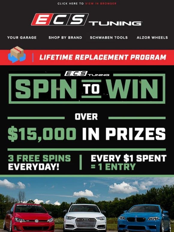 Over $15，000 In Prizes – Spin To Win Is Back