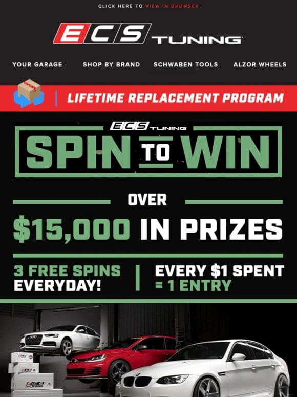 Over $15，000 In Prizes – Spin To Win Is Here