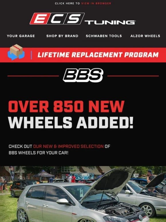 Over 850 New BBS Wheels added for your Euro!