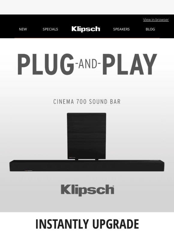 PLUG-AND-PLAY | Upgrade Your TV Speakers with Klipsch Sound Bars