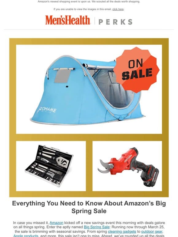 PSA: Amazon’s Big Spring Sale Just Started (and the Deals Are Actually Good)