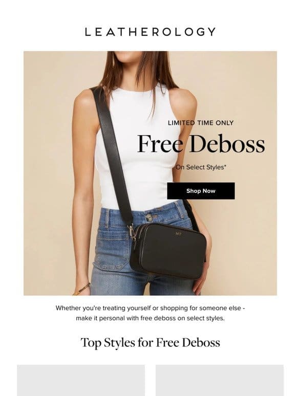 PSA: Free Deboss for a Limited Time!
