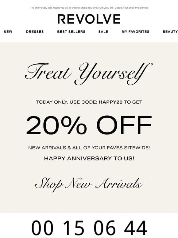 PSA: New arrivals are 20% OFF!!!