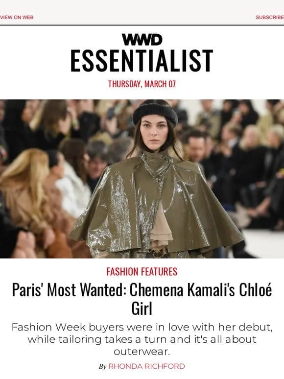 Paris’ Most Wanted: Chemena Kamali’s Chloé Girl