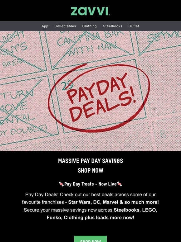 Payday Deals! Huge savings just landed…
