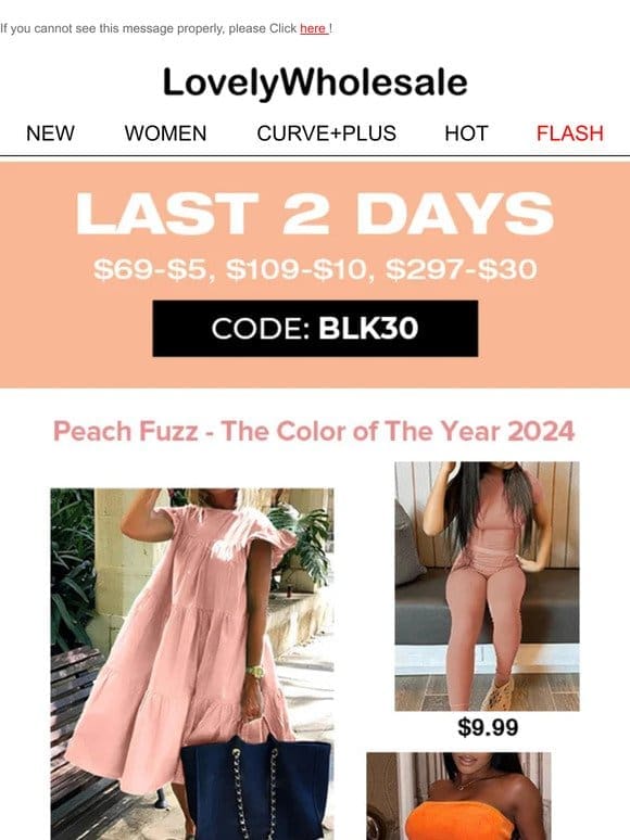 Peach Fuzz Dresses & $30 Off